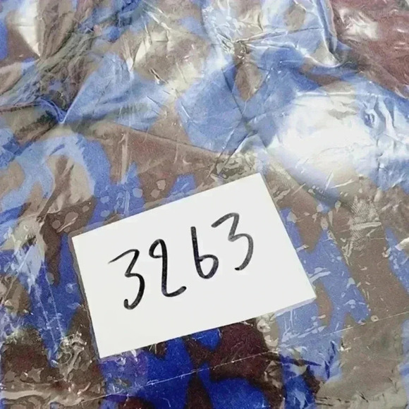 Express Cap sleeve Pattern Chiffon Blouse M - Picture 7 of 7